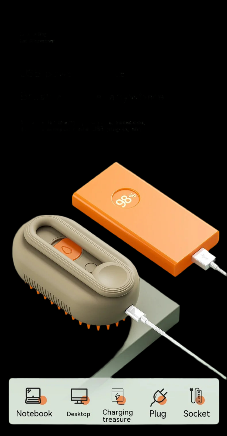 Electric Spray Comb: Hair Removal & Massage Brush for Dogs
