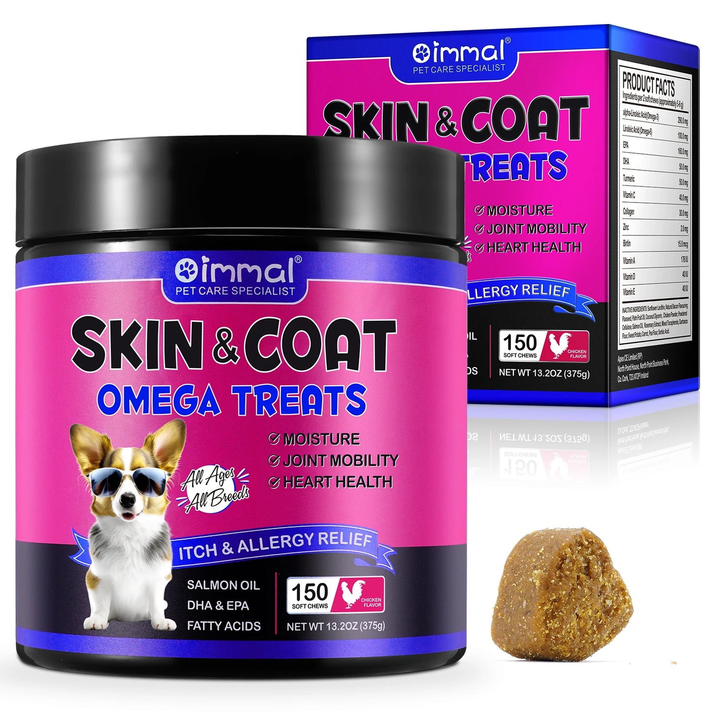 Oimmal Skin & Coat Omega Treats 150 chews