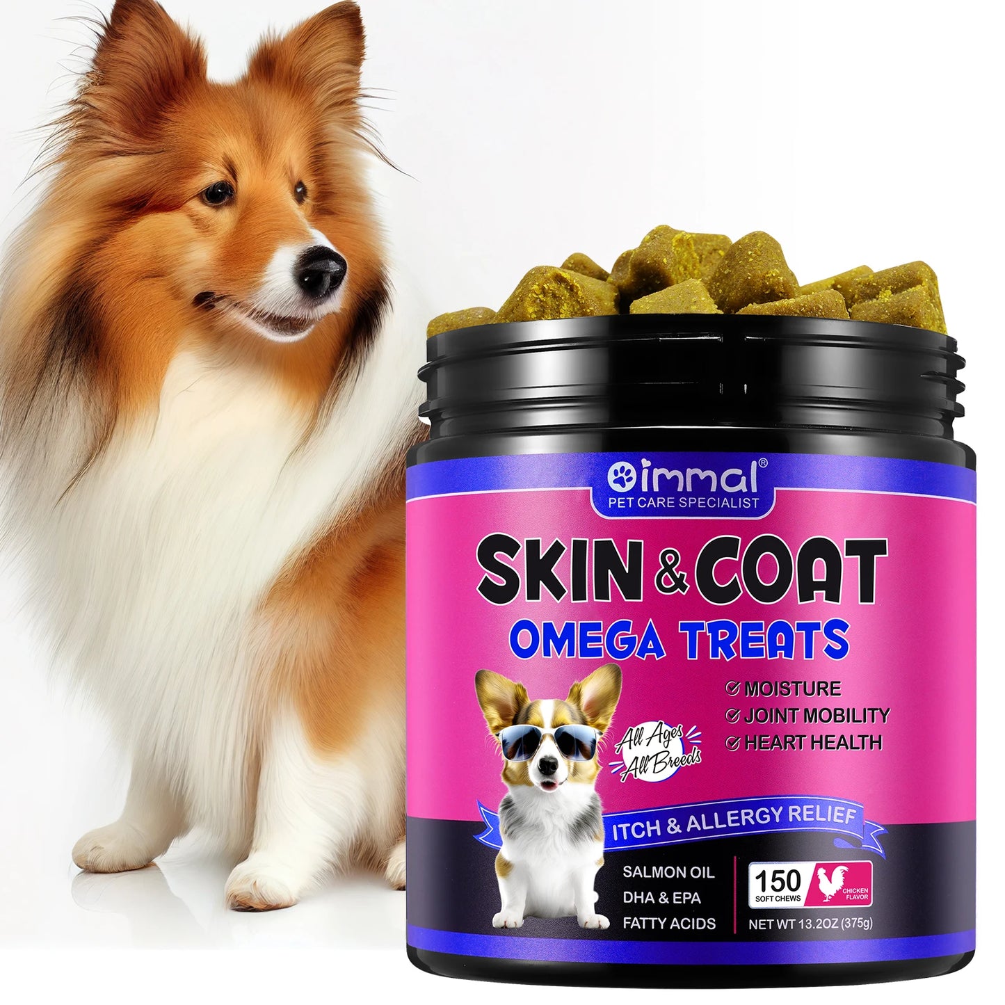 Oimmal Skin & Coat Omega Treats 150 chews
