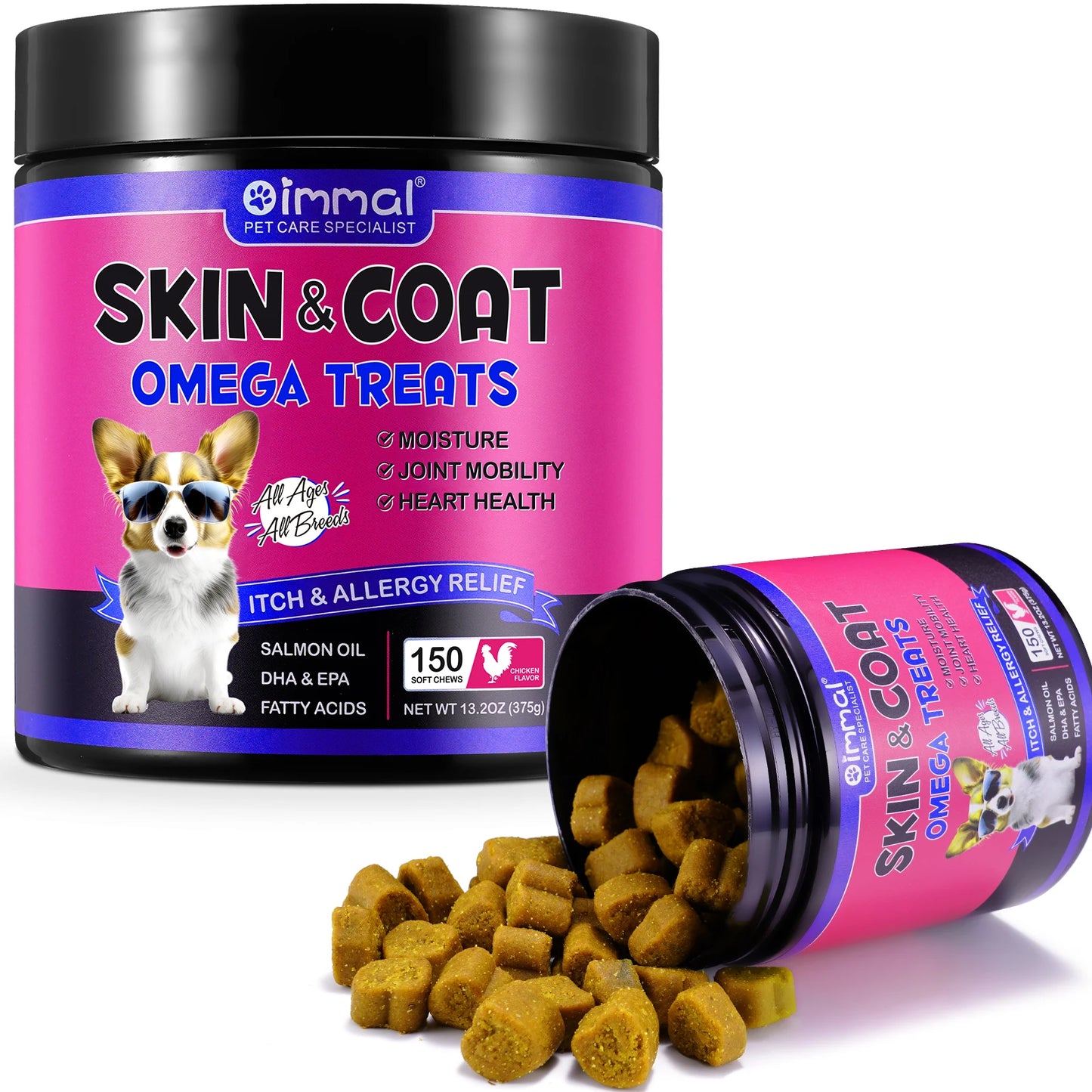 Oimmal Skin & Coat Omega Treats 150 chews