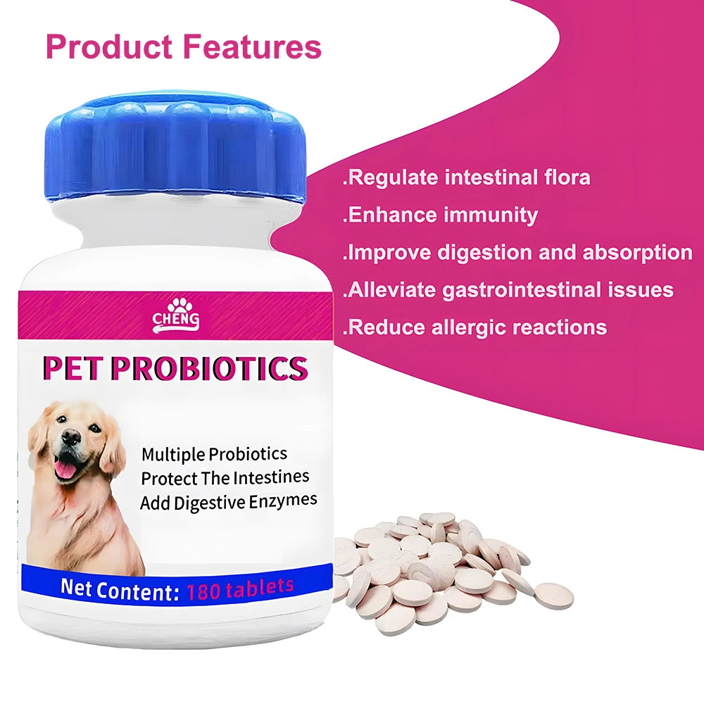 Pet Digestive Health Probiotic 180 Tablets
