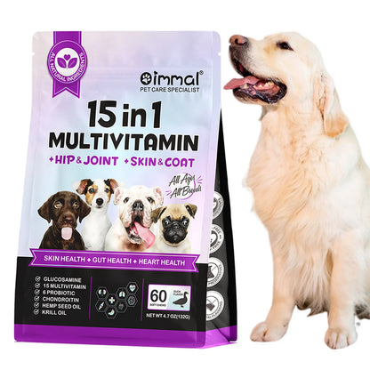 Oimmal 15-in-1 Multivitamin + Hip & Joint + Skin & Coat