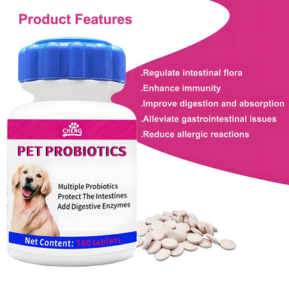 Pet Digestive Health Probiotic 180 Tablets